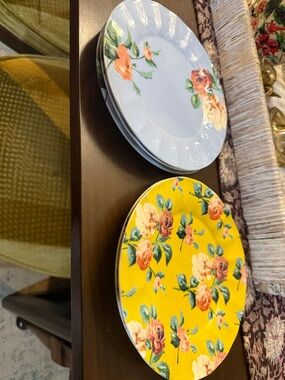 Anthropologie Maeve plate set of 5 beautiful floral plates.